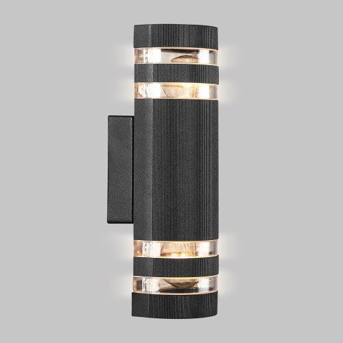 Светильник уличный настенный E27 2*60W Черный 220V IP54 IL.0014.0025-2-BK