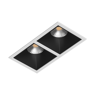 Встраиваемый светильник под сменную лампу Ledron RISE KIT2 White-Black