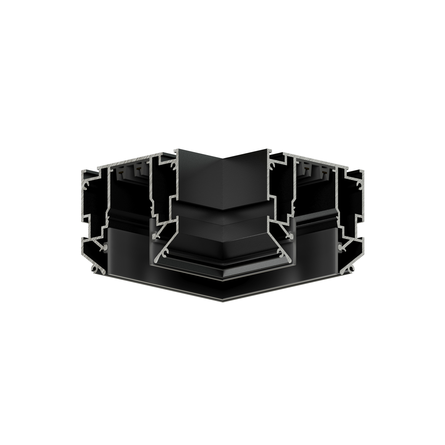 TR2026-BK Угловой элемент 90° трека SMART ONE, алюминий, черный