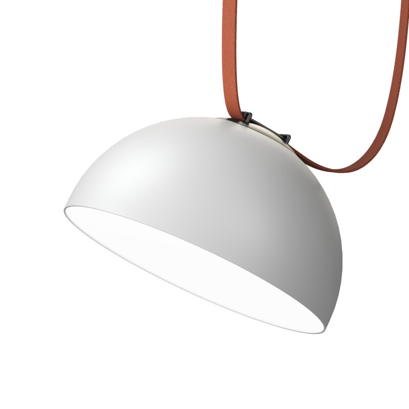 DK5662-WH+BK Cветильник для трека-ремня Belty Smart, серия Flow, со светодиодом, D300*H171мм, 48V DC, 28W, RA90, 120°, 3000-5700K, IP20, белый с черным, алюминий