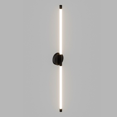 Бра настенное двойное LED 14W, матовый черный PLW-7048-1000SBK