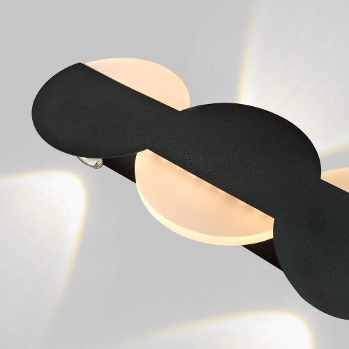 Настенный светильник, LED 4*2W+10W, черный матовый IL.0040.0060-4-MBK