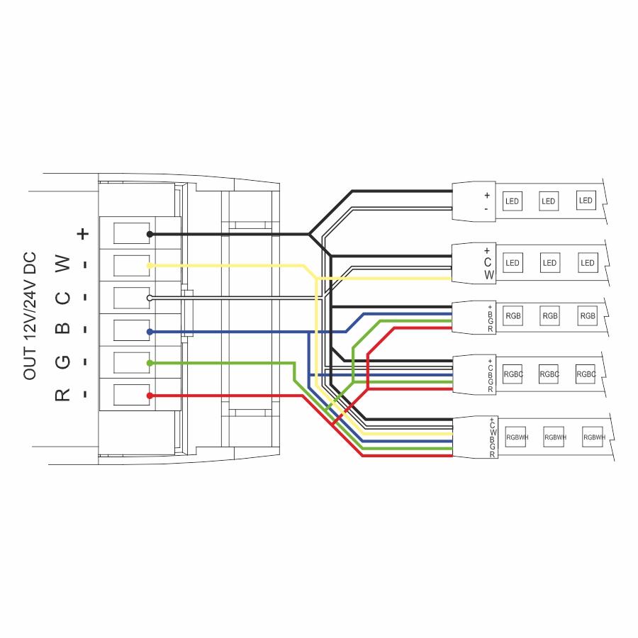 Модуль QS-Zigbee-RGBCW для светодиодной ленты