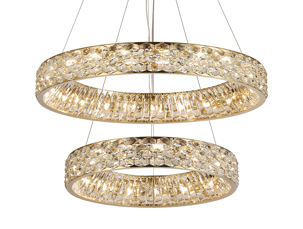 Потолочная чашка ТИФФАНИ Потолочная чашка 8530/8560 D14 2 вертик.кольца gold