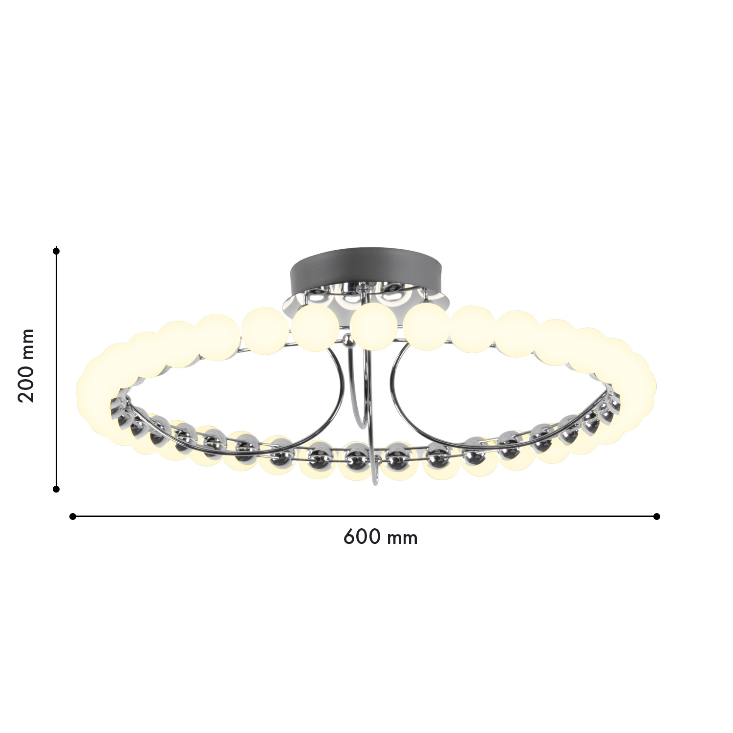 4589-6C,потолочнаялюстра,D600xH200,LEDx43W,3400LM,4000K,included