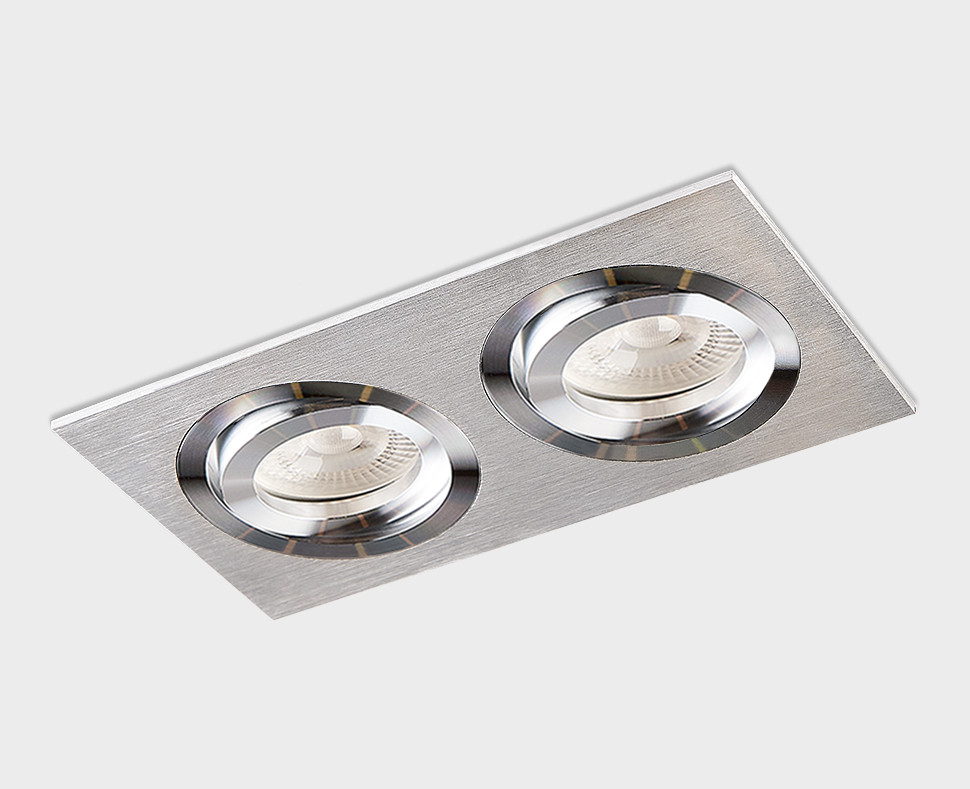 SAG203-4 silver/silver светильник встраиваемый поворотный