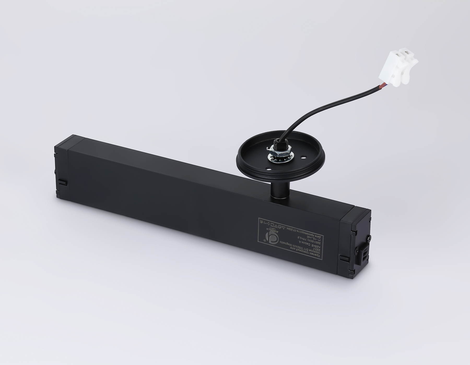 A2545 BK черный  крепеж трековый для корпуса DIY D60mm  232*60*80