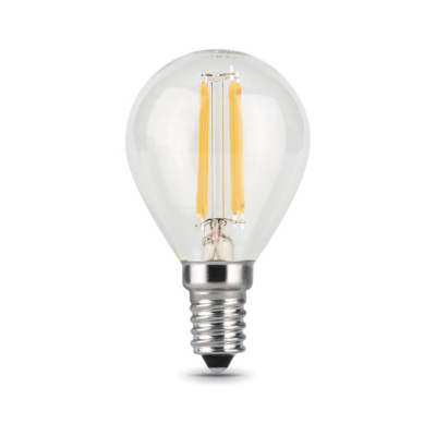 105801111 Лампа Gauss Filament Шар 11W 720lm 2700К Е14 LED 1/10/50