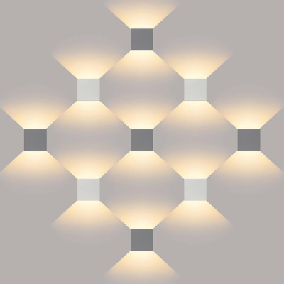 Уличный настенный светодиодный светильник Elektrostandard 1548 Techno LED Winner серый a038411