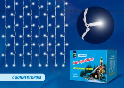 Светодиодная гирлянда Uniel занавес 220V белый ULD-C2030-240/SWK White IP67 UL-00001361
