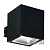 Уличный настенный светильник Ideal Lux Snif Ap1 Square Nero 123080