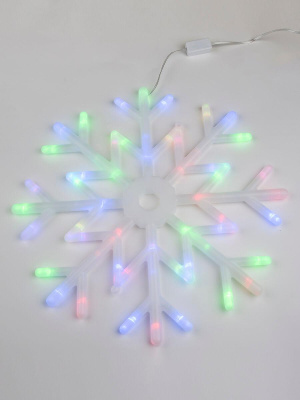 Подвесной светодиодный светильник «Снежинка» Uniel ULD-H4040-048/DTA RGB IP20 Snowflake UL-00007250