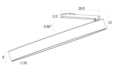 Светодиодный спот DesignLed UF034-80-WH-NW 003009