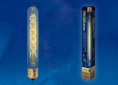 Лампа накаливания Uniel E27 60W золотистая IL-V-L28A-60/GOLDEN/E27 CW01 UL-00000484