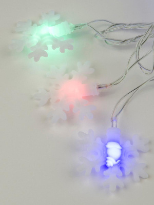 Светодиодная гирлянда Uniel Снежинки-3 220V разноцветный ULD-S0500-050/DTA Multi IP20 Snowflakes-3 UL-00007195