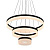 Подвесная светодиодная люстра Zumaline Circle L-CD-03-BL