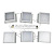Встраиваемый светодиодный светильник Uniel ULP-0808 42W/4000К IP40 Grilyato White KIT06 (6 шт.) UL-00011060