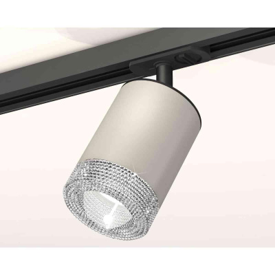Комплект трекового светильника Ambrella light Track System XT7423010 SGR/CL/SBK серый песок/прозрачный/черный песок (A2537, C7423, N7191)
