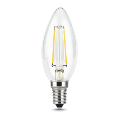 103801207 Лампа Gauss LED Filament Свеча E14 7W 580lm 4100К 1/10/50