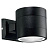 Уличный настенный светильник Ideal Lux Snif Ap1 Round Nero 061450