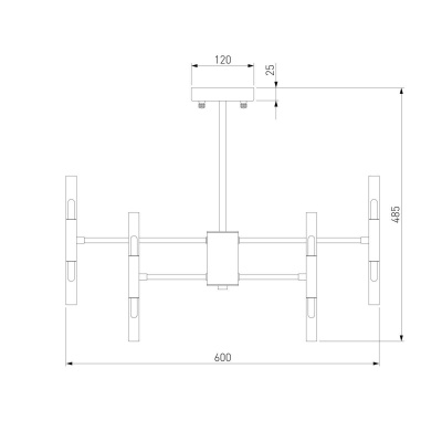 Подвесная люстра Bogates Bastone 345 Smart